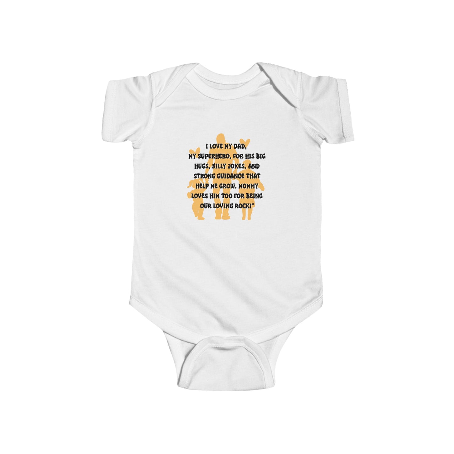 Cute Baby Bodysuit with 'I Love My Daddy' Design | Infant T-Shirt, Baby Shower Gift, Newborn Outfit, 1st Birthday Gift, Cute Baby Clothes