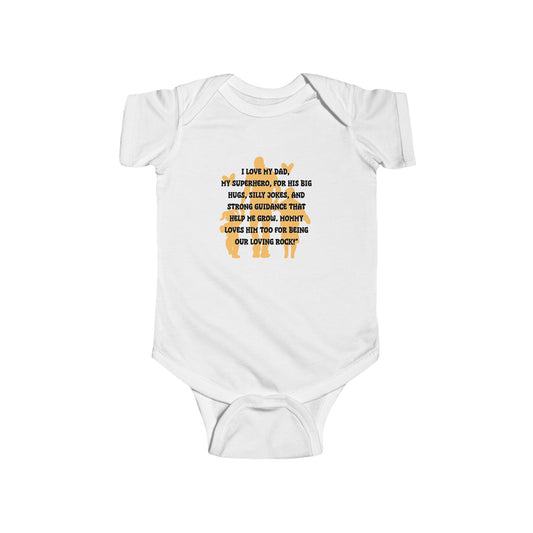 Cute Baby Bodysuit with 'I Love My Daddy' Design | Infant T-Shirt, Baby Shower Gift, Newborn Outfit, 1st Birthday Gift, Cute Baby Clothes