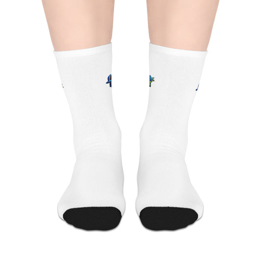 Fun Mid-Length Socks with Colorful Design, Unisex Sock Gift, Casual Everyday Wear, Unique Athletic Socks, Trendy Home Accessories